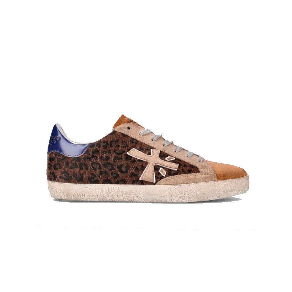 Sneakers de Piel Premiata Timeless Stevend 5433 Color Maculado y Marrón_2151.jpg