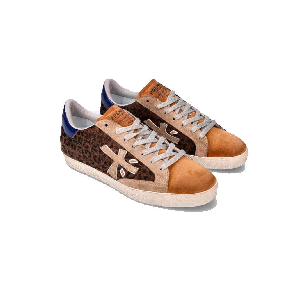 Sneakers de Piel Premiata Timeless Stevend 5433 Color Maculado y Marrón_2153.jpg