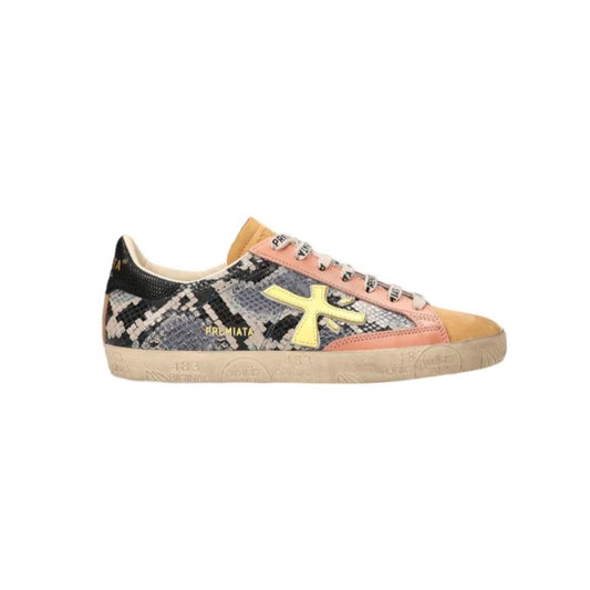 Sneakers de Piel Premiata Timeless Stevend 5977 Color Pitón y Rosa_2745.jpg