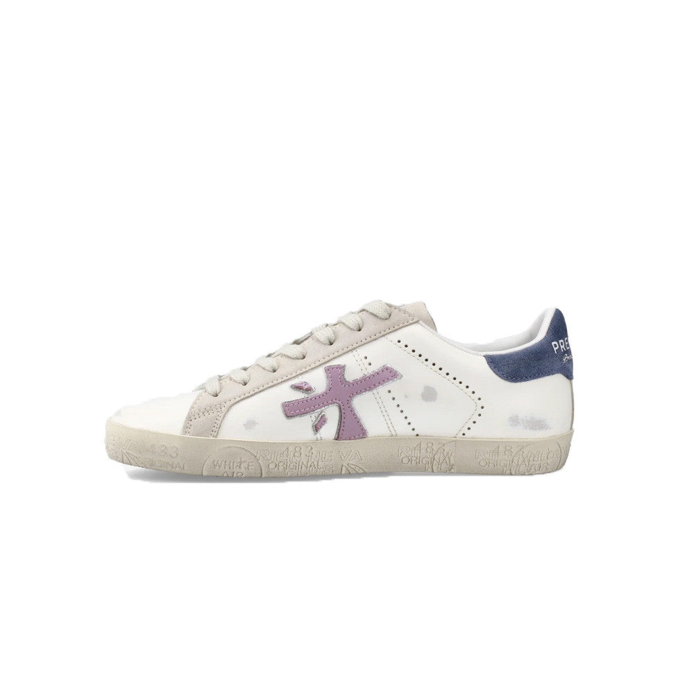 Sneakers de Piel Premiata Timeless Stevend 7273 Color Blanco, Lila y Azul_9950.jpg