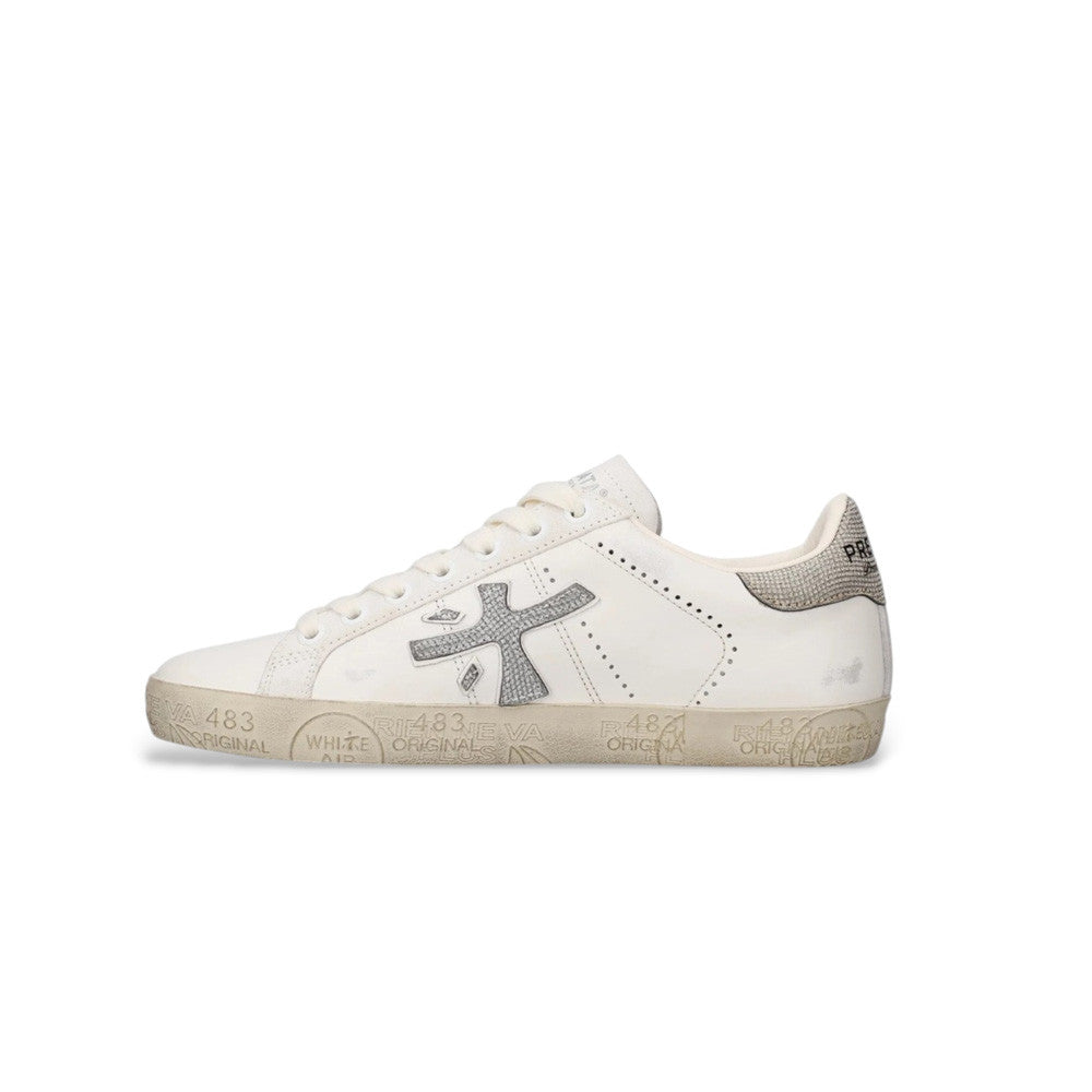Sneakers de Piel Premiata Timeless Stevend 8127 Color Crudo, Oro y Plata_8984.jpg