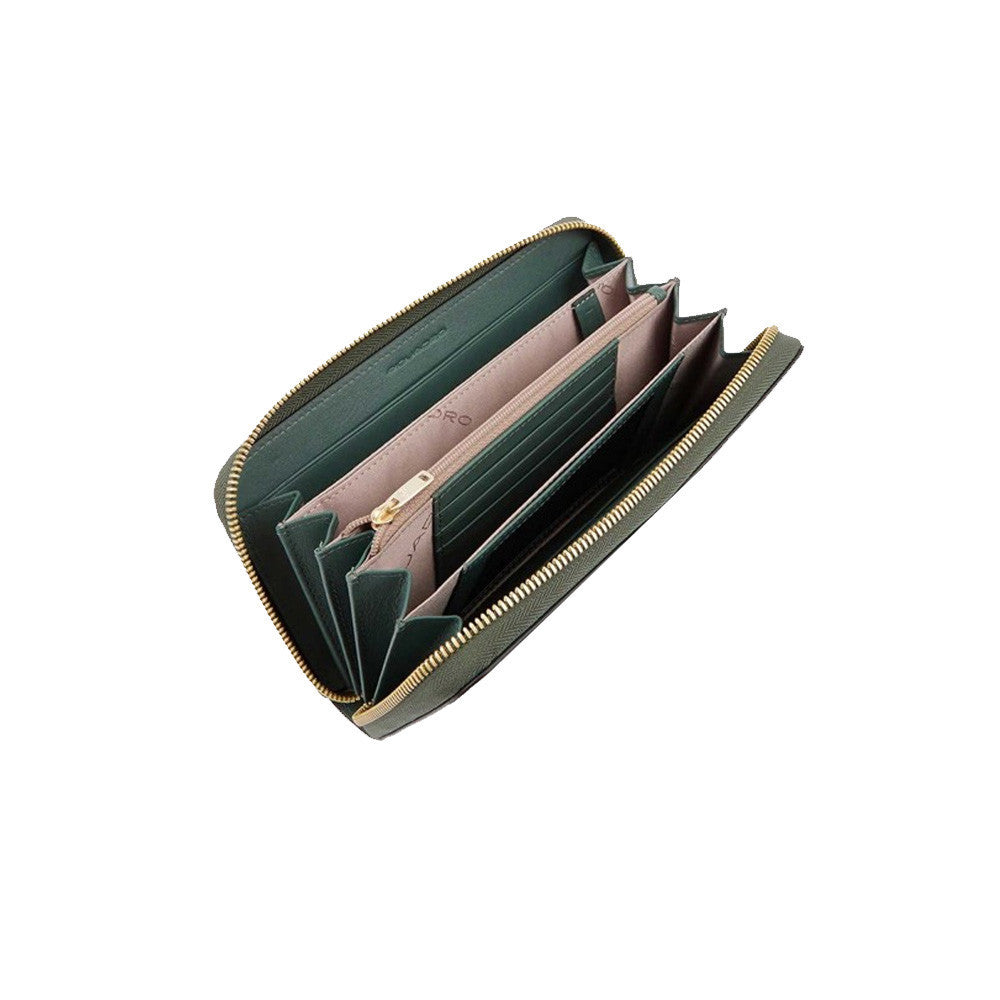 Monedero de Piel Piquadro PD1515S126R/VERO Color Verde y Beige_4467.jpg