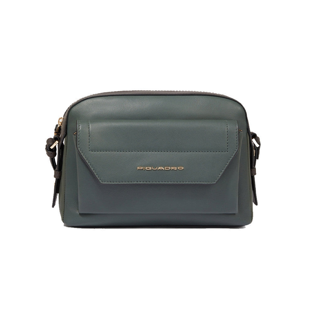 Bolso / Bandolera de Piel Piquadro BD6544W92/VEVE2 Color Verde_5463.jpg