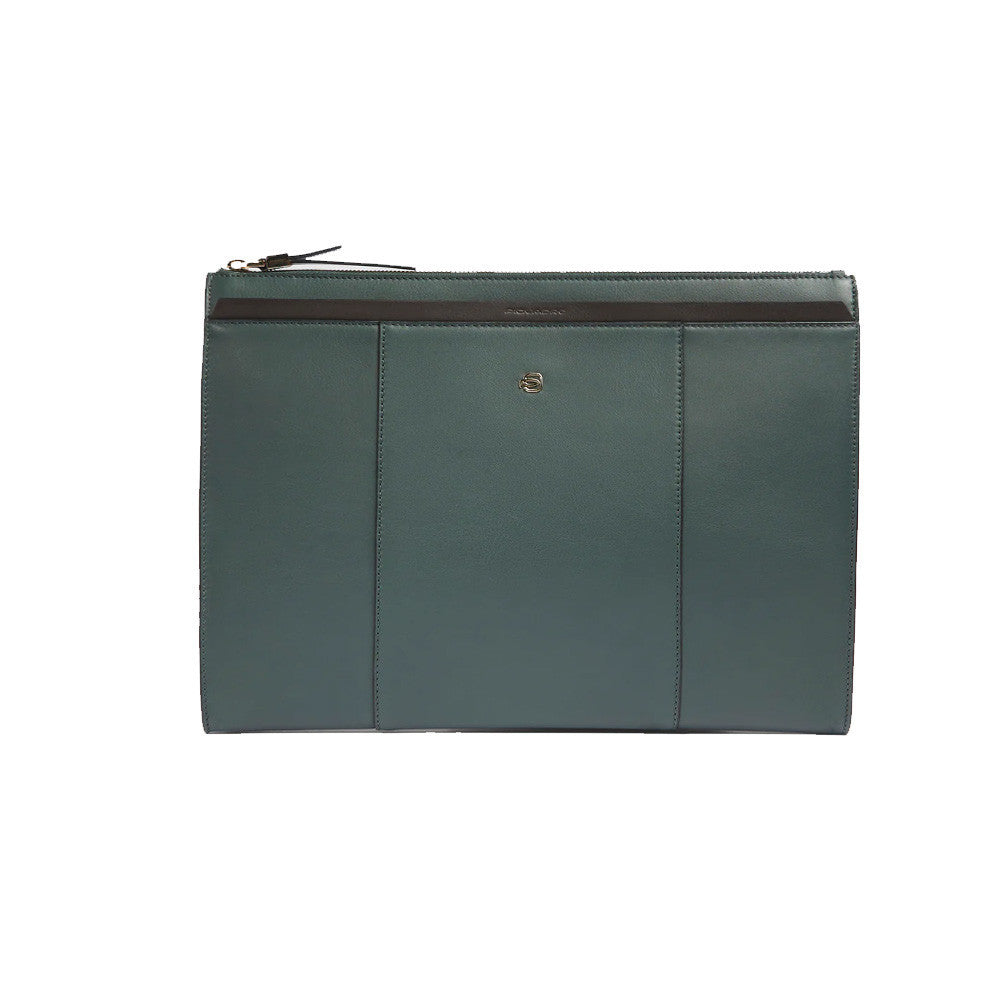 Bolso de Mano de Piel Piquadro AC6369W92/VEVE2 Color Verde_5469.jpg