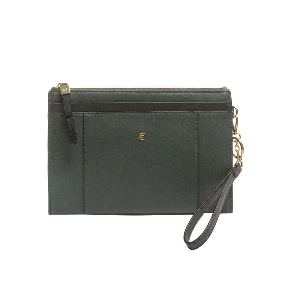 Bolso de Mano de Piel Piquadro AC6367W92/VEVE2 Color Verde_5832.jpg