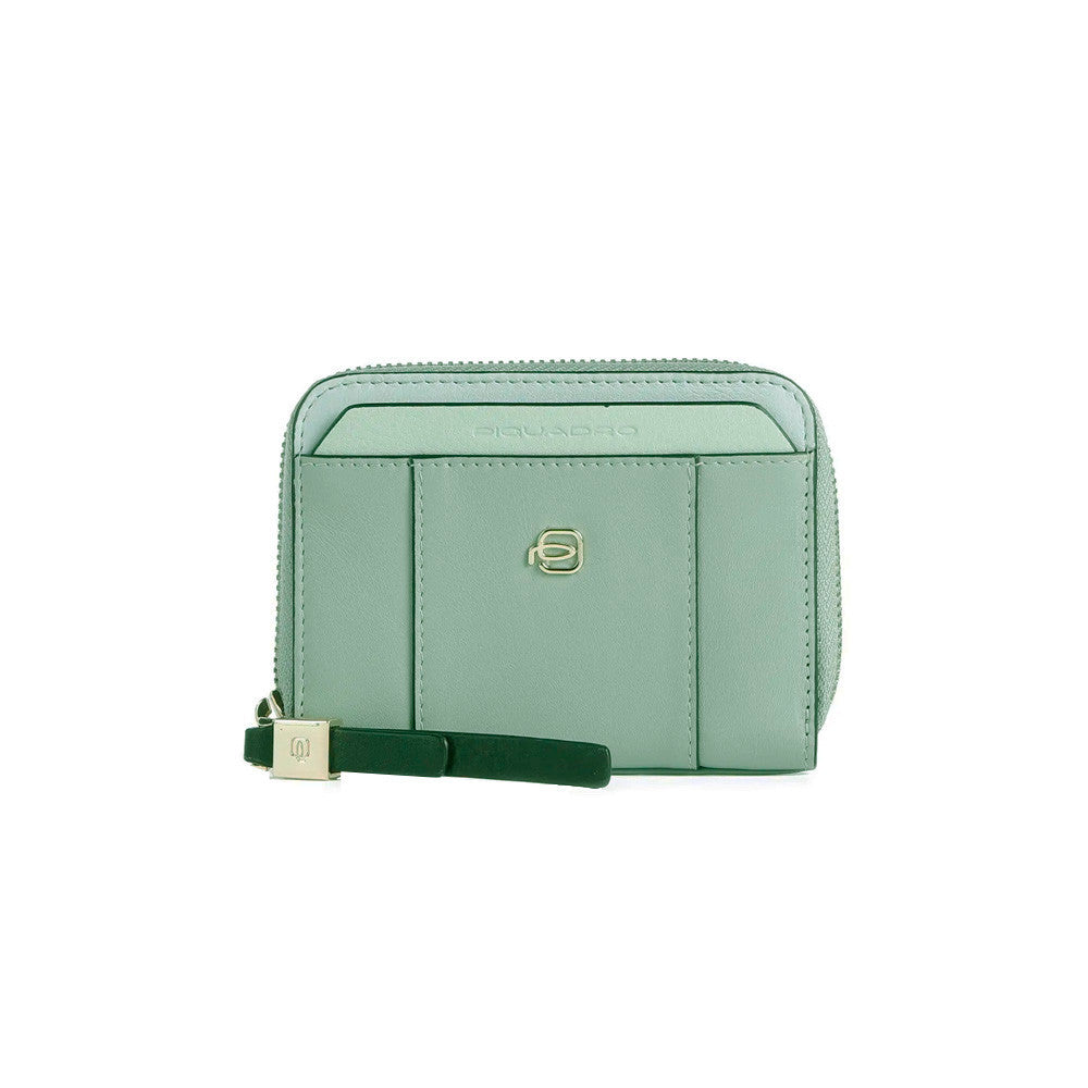 Monedero de Piel Piquadro PP5888W92R/VEVE Color Verde_4940.jpg