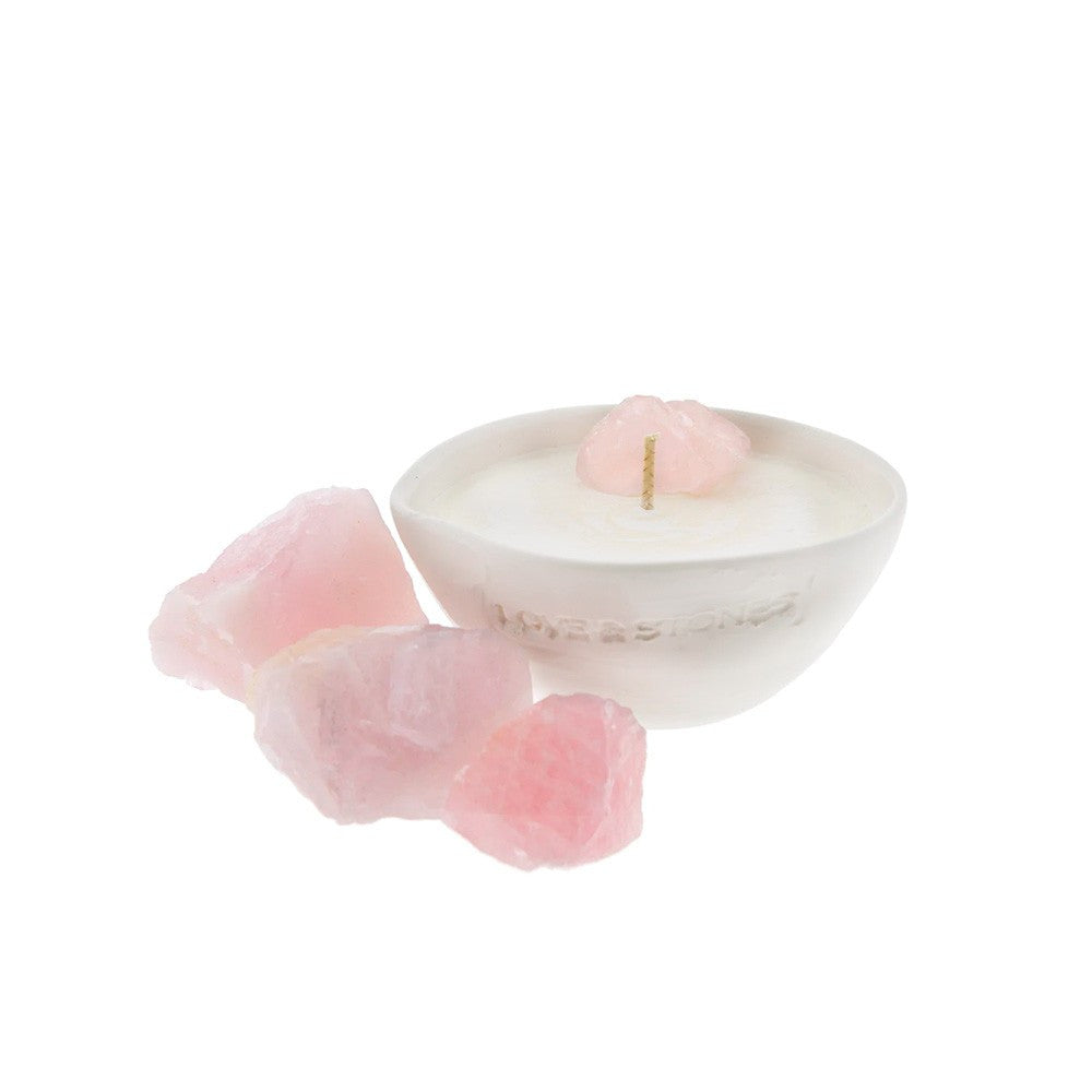 Vela Love & Stones Raw Dream 20151 de Cerámica Blanca Mini con Cristal de Cuarzo_2592.jpg