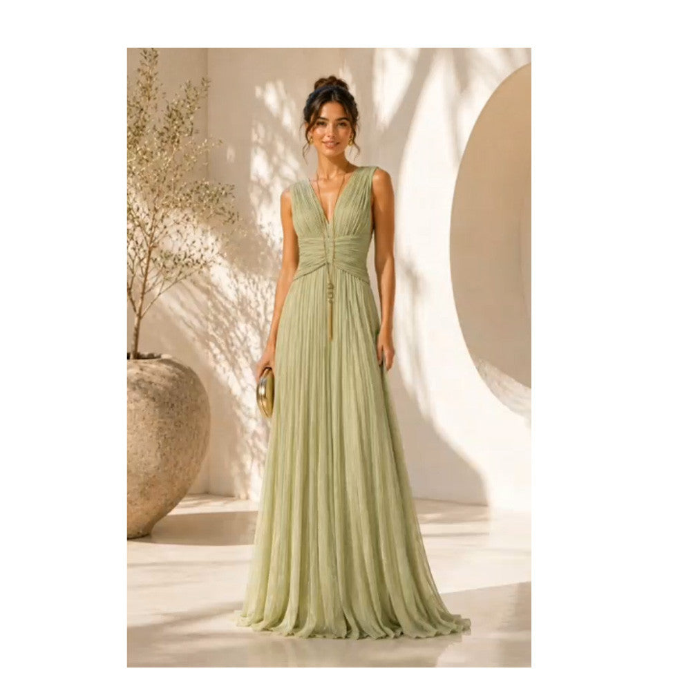 Vestido Elisabetta Franchi AB-563 Color Pistacho_9508.jpg