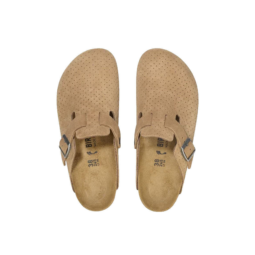 Zueco de Ante Birkenstock Boston BS Color Emboss Dots New Beige_6651.jpg