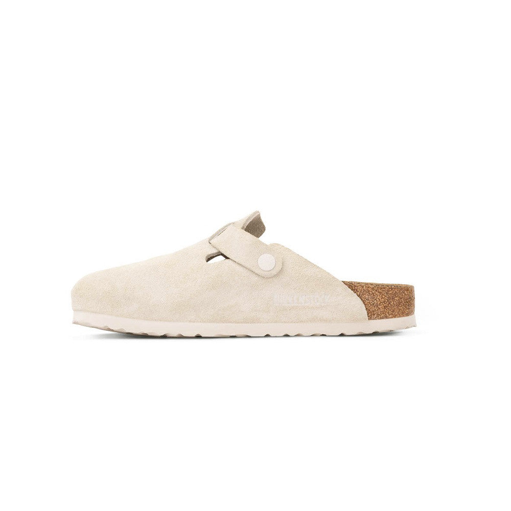 Zueco de Ante Birkenstock Boston BS Color Modern Suede Antique White_6626.jpg