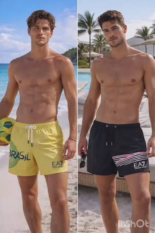 Lote Stock-Mix 1042. De 25 Bañadores de Hombre de EA7 Emporio Armani. Temporada Verano.